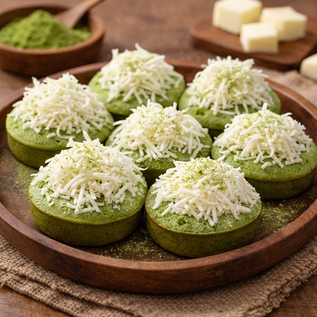 Kue Cubit Green Tea Eat and Eat – kue cubit dengan rasa green tea
