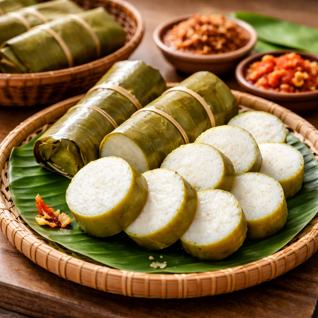 Lontong Eat and Eat – lontong lembut sebagai pelengkap sate